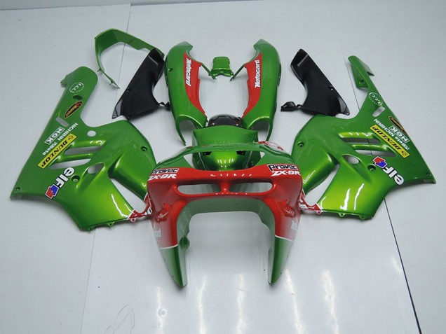 Kawasaki ZX9R 1994-1997 Verkleidungen - Grün Rot Verkauf Kawasaki ZX9R 1994-1997 Verkleidungen - Grün Rot Verkauf
