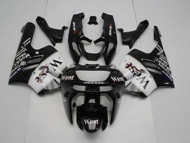Kawasaki ZX9R 1994-1997 Verkleidungen - Schwarz Weißes Westmuster Verkauf