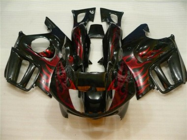 Honda CBR 600 F3 1995-1998 Verkleidung - Schwarz rote Flamme Verkauf