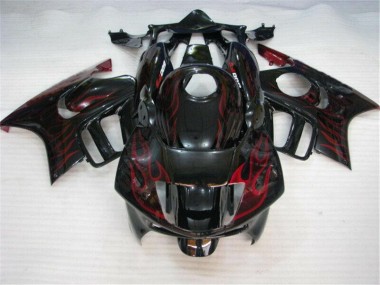 Honda CBR 600 F3 1995-1998 Verkleidungen - Schwarz rote Flamme Verkauf