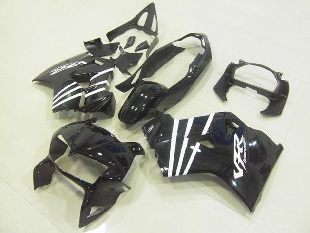 Honda VFR 800 1998-2001 Verkleidungen - Schwarz Weißes Streifenmuster Verkauf