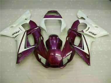 Yamaha R6 1998-2002 Verkleidungen - Lila Weiß Verkauf