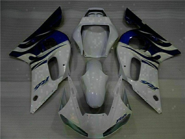 Yamaha R6 1998-2002 Verkleidung - Weiß Blau Verkauf