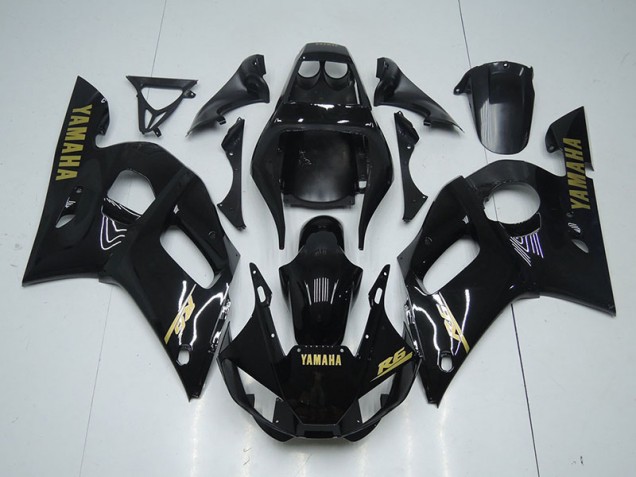 Yamaha R6 1998-2002 Verkleidungen - Glänzend Schwarz Gold Aufkleber Verkauf Yamaha R6 1998-2002 Verkleidungen - Glänzend Schwarz Gold Aufkleber Verkauf