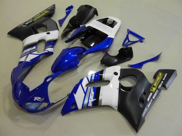 Yamaha R6 1998-2002 Verkleidungen - Blau, Weiß und Schwarz Verkauf Yamaha R6 1998-2002 Verkleidungen - Blau, Weiß und Schwarz Verkauf