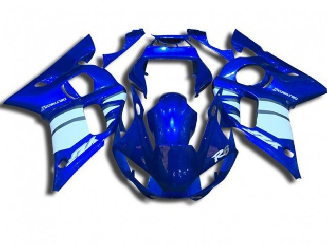 Yamaha R6 1998-2002 Verkleidungen - Blau und Weiß Verkauf Yamaha R6 1998-2002 Verkleidungen - Blau und Weiß Verkauf