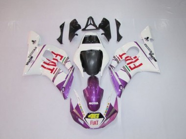 Yamaha R6 1998-2002 Verkleidungen - Weiß Lila Fiat 46 Verkauf