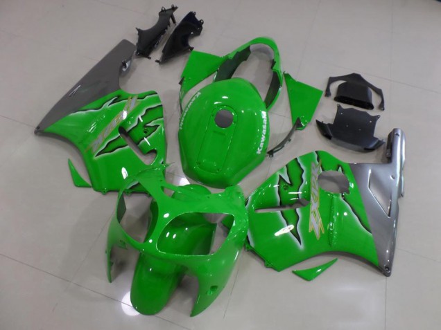 Kawasaki ZX12R 2000-2001 Verkleidungen - Grüne Flamme Verkauf Kawasaki ZX12R 2000-2001 Verkleidungen - Grüne Flamme Verkauf