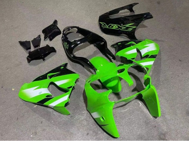 Kawasaki ZX9R 2000-2001 Verkleidungen - Grün Glänzend Schwarz Verkauf