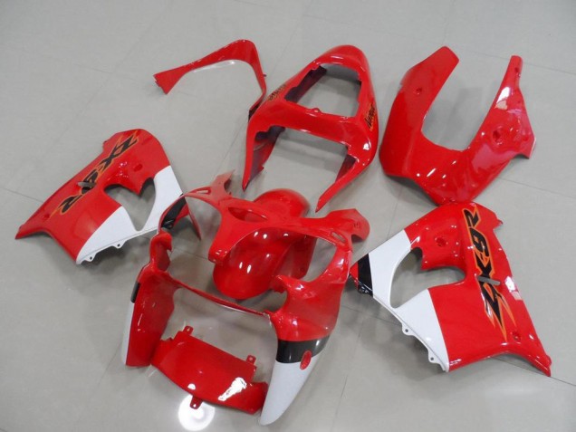 Kawasaki ZX9R 2000-2001 Verkleidungen - Rot und Weiß Verkauf