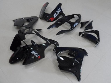 Kawasaki ZX9R 2000-2001 Verkleidungen - Schwarz mit grauen Aufklebern Verkauf