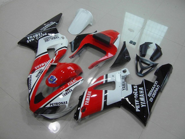 Yamaha R1 2000-2001 Verkleidungen - Rot Glänzend Schwarz Verkauf