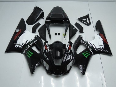 Yamaha R1 2000-2001 Verkleidungen - Schwarz Weißes Monster Verkauf