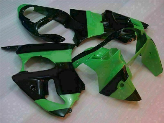 Kawasaki ZX6R 2000-2002 VollVerkleidungen & Plastik - Grün Schwarz Verkauf