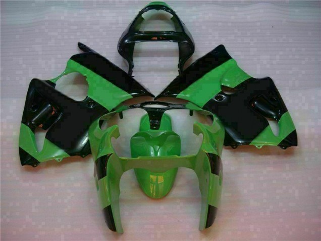 Kawasaki ZX6R 2000-2002 VollVerkleidungen & Plastik - Grün Schwarz Verkauf