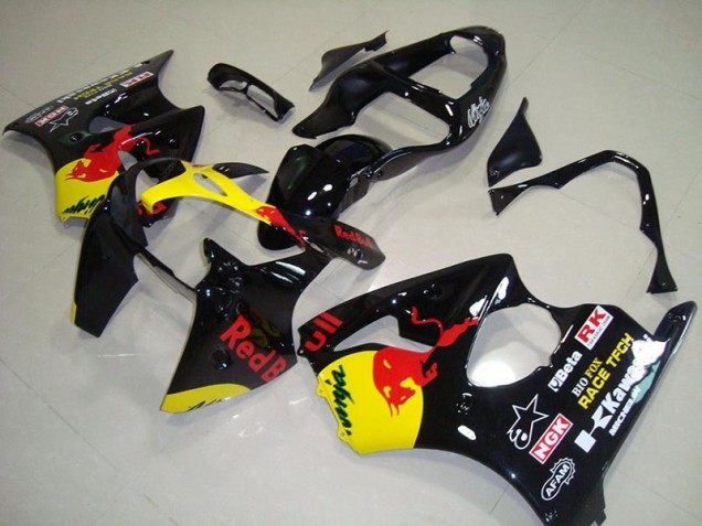Kawasaki ZX6R 2000-2002 Verkleidungen - Rot Bull Verkauf