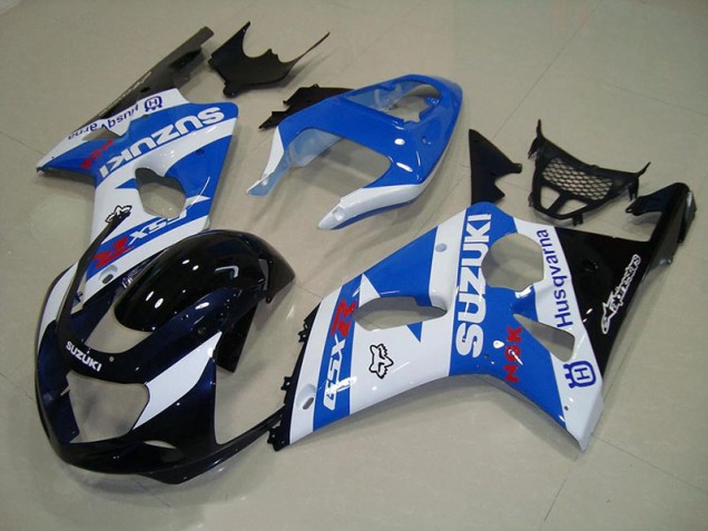 Suzuki GSXR 1000 K1 2000-2002 Verkleidungen - Schwarz Blau Weiß Verkauf