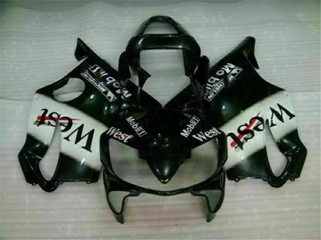 Honda CBR 600 F4i 2001-2003 Verkleidungen - Weiß Schwarz West Verkauf Honda CBR 600 F4i 2001-2003 Verkleidungen - Weiß Schwarz West Verkauf