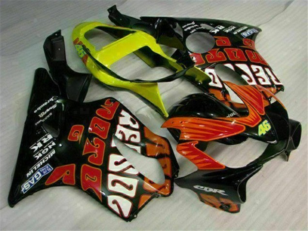 Honda CBR 600 F4i 2001-2003 Verkleidungen - Orange Schwarz Verkauf