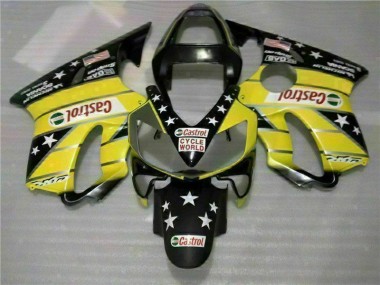 Honda CBR 600 F4i 2001-2003 Verkleidungen - Gelb Schwarz Castrol Cycle World Verkauf