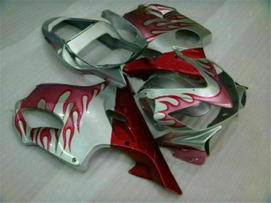 Honda CBR 600 F4i 2001-2003 Verkleidungen - Rot Flamme Silber Verkauf