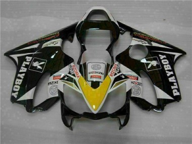 Honda CBR 600 F4i 2001-2003 Verkleidungen - Gelb Silber Schwarz Playboy Verkauf