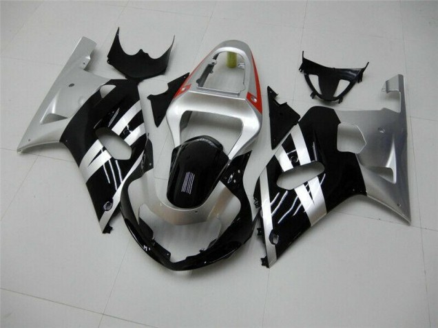Suzuki GSXR 600 / 750 K1 K2 K3 2001-2003 Verkleidungen - Schwarz Silber Verkauf Suzuki GSXR 600 / 750 K1 K2 K3 2001-2003 Verkleidungen - Schwarz Silber Verkauf