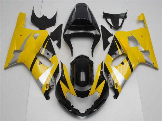 Suzuki GSXR 600 / 750 K1 K2 K3 2001-2003 Verkleidung - Gelb Schwarz Verkauf