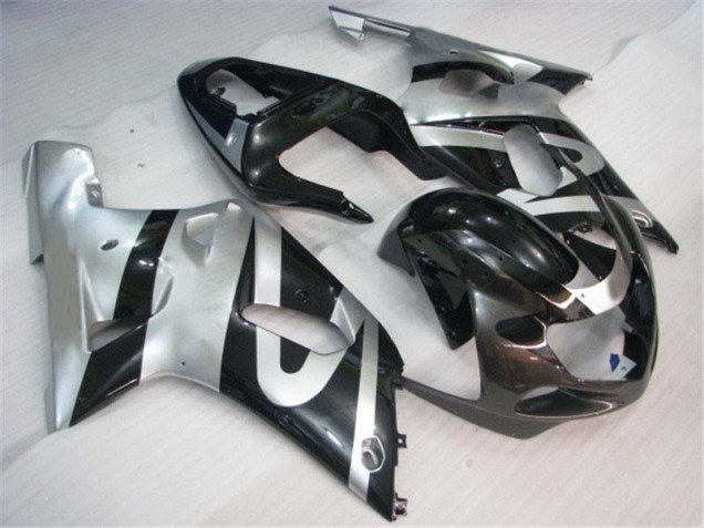 Suzuki GSXR 600 / 750 K1 K2 K3 2001-2003 Verkleidungen - Silber Schwarz Verkauf