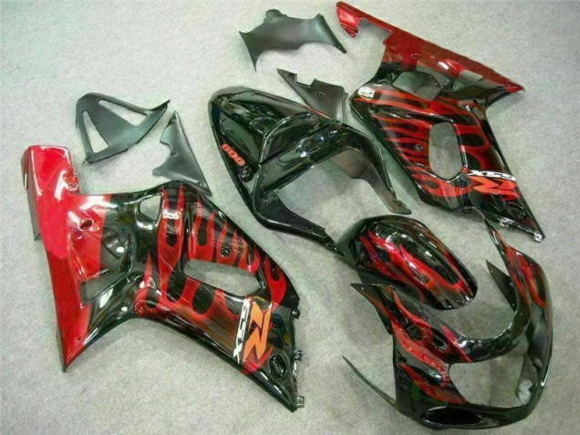 Suzuki GSXR 600 / 750 K1 K2 K3 2001-2003 Verkleidungen - Rot Schwarz Verkauf Suzuki GSXR 600 / 750 K1 K2 K3 2001-2003 Verkleidungen - Rot Schwarz Verkauf