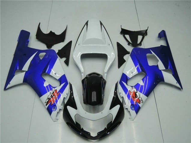 Suzuki GSXR 600 / 750 K1 K2 K3 2001-2003 Verkleidungen - Weiß Blau Verkauf