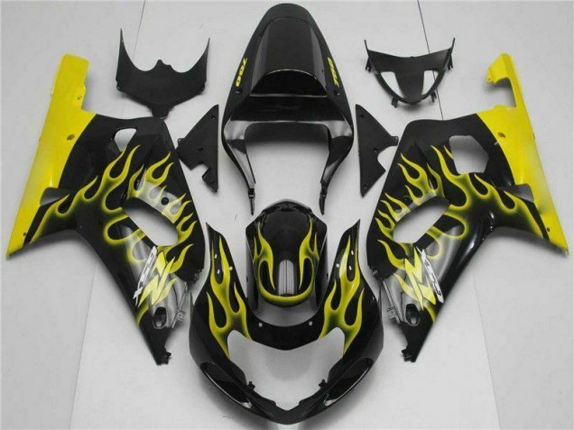 Suzuki GSXR 600 / 750 K1 K2 K3 2001-2003 Verkleidungen Komplett Sets - Schwarz Verkauf