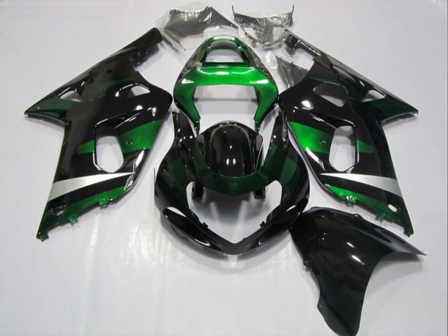 Suzuki GSXR 600 K1 K2 K3 2001-2003 Verkleidung - Schwarz Grün Verkauf Suzuki GSXR 600 K1 K2 K3 2001-2003 Verkleidung - Schwarz Grün Verkauf