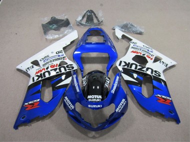 Suzuki GSXR 600 K1 K2 K3 2001-2003 Verkleidung - Blau Weiß Motul Verkauf