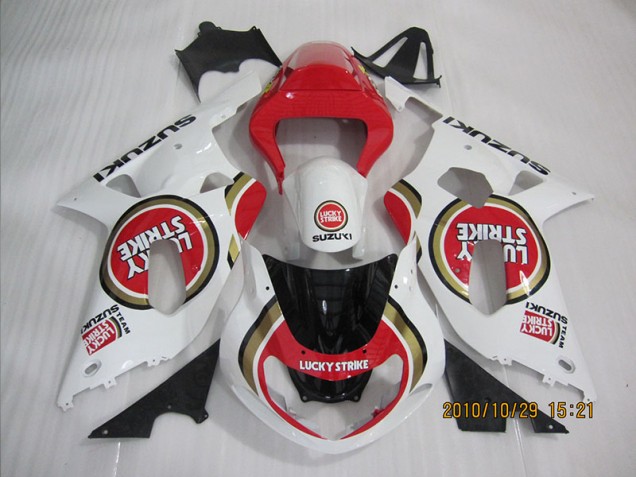 Suzuki GSXR 600 K1 K2 K3 2001-2003 Verkleidungen - Rot Weiß Lucky Strike Verkauf