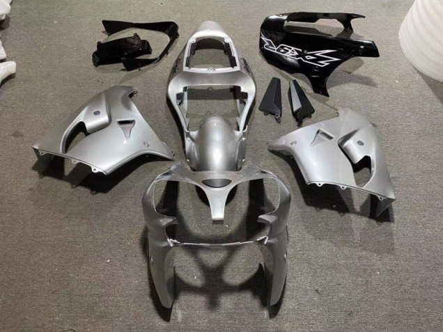 Kawasaki ZX9R 2002-2003 Verkleidungen - Silber Glänzend Schwarz Verkauf Kawasaki ZX9R 2002-2003 Verkleidungen - Silber Glänzend Schwarz Verkauf
