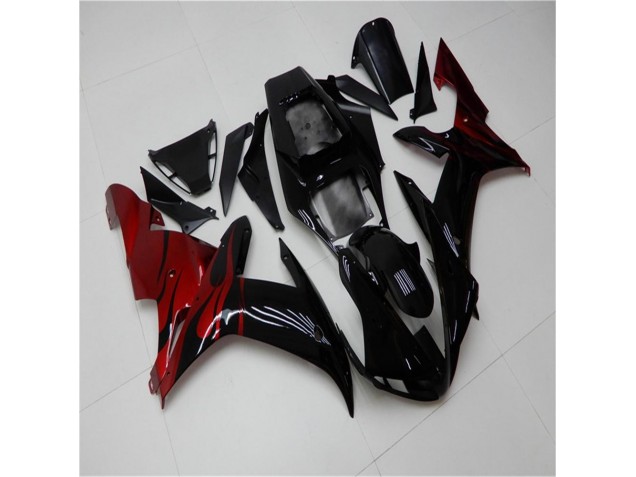 Yamaha R1 2002-2003 Verkleidungen - Schwarz Rot Verkauf Yamaha R1 2002-2003 Verkleidungen - Schwarz Rot Verkauf