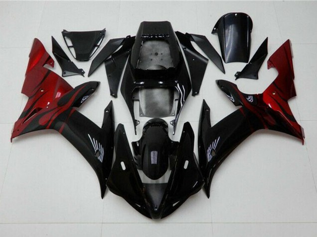 Yamaha R1 2002-2003 Verkleidungen - Schwarz Rot Verkauf Yamaha R1 2002-2003 Verkleidungen - Schwarz Rot Verkauf