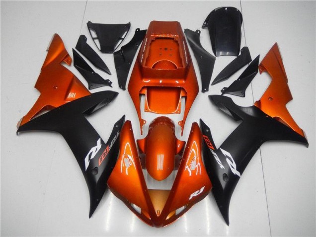 Yamaha R1 2002-2003 Verkleidungen - Orange Schwarz Verkauf Yamaha R1 2002-2003 Verkleidungen - Orange Schwarz Verkauf