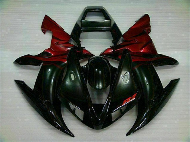 Yamaha R1 2002-2003 Verkleidung - Schwarz Rot Verkauf