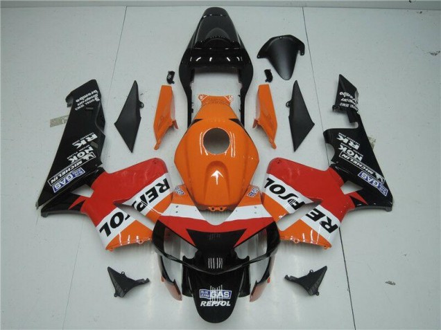 Honda CBR 600 RR 2003-2004 Verkleidungen - Orange Rot Schwarz Repsol Verkauf