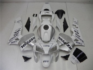 Honda CBR 600 RR 2003-2004 Verkleidungen - Silber Weiß Schwarz Repsol Verkauf