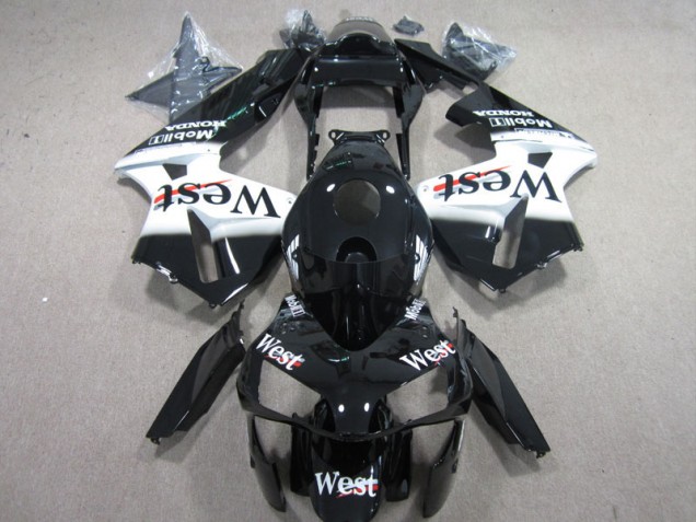 Honda CBR 600 RR 2003-2004 Verkleidungen - West Weiß Schwarz Verkauf