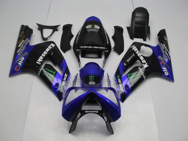 Kawasaki ZX6R 2003-2004 Verkleidungen - Blau Monster Verkauf
