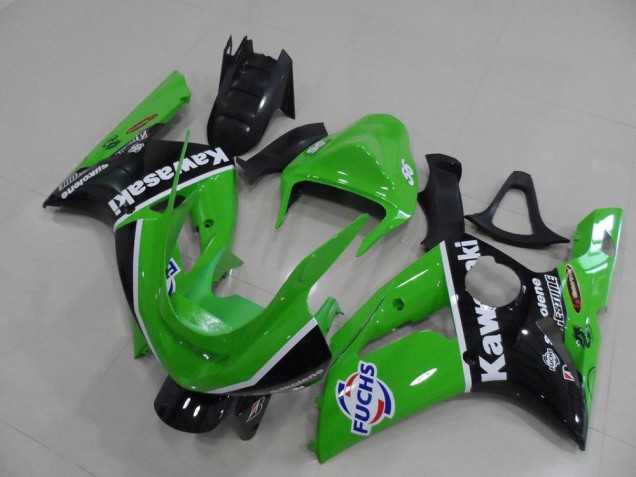 Kawasaki ZX6R 2003-2004 Verkleidungen - Grün Fuchs Verkauf