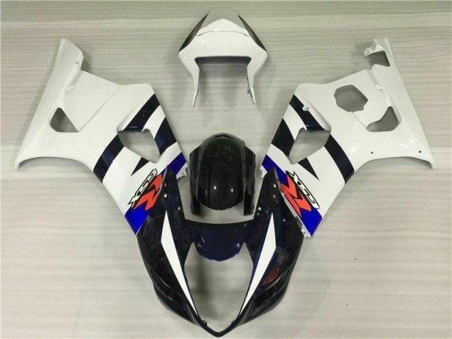 Suzuki GSXR 1000 K3 2003-2004 Verkleidungen Komplett Sets - Weiß Schwarz Verkauf Suzuki GSXR 1000 K3 2003-2004 Verkleidungen Komplett Sets - Weiß Schwarz Verkauf