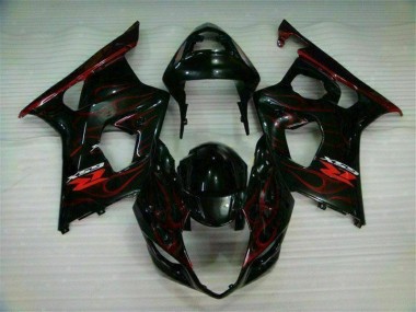 Suzuki GSXR 1000 K3 2003-2004 Verkleidungen - Rot Flamme Verkauf