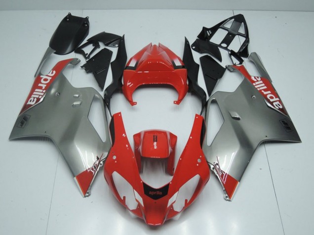 Aprilia RSV 1000 2003-2006 Verkleidungen - Silber Und Rot Verkauf