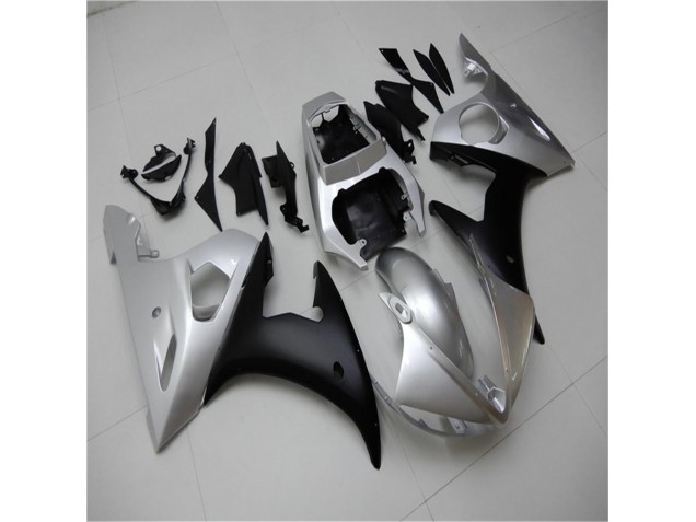 Yamaha R6 2003-2005 Verkleidungen - Silber Schwarz Verkauf