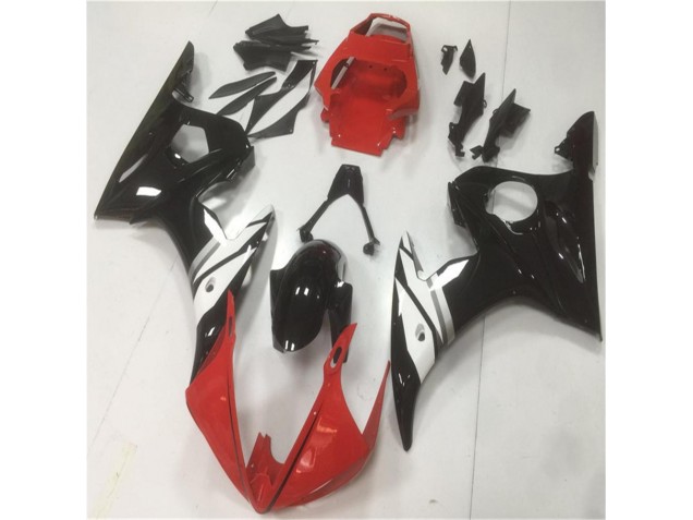 Yamaha R6 2003-2005 Verkleidungen - Rot Schwarz Weiß Verkauf Yamaha R6 2003-2005 Verkleidungen - Rot Schwarz Weiß Verkauf